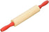 The Dreidel Company Red Wooden Rolling Pin Dough Roller for Kids, 7.5" (12-Pack)