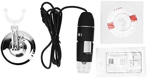USB Digital Microscope, 1600X Magnification Endoscope Mini Camera with 8 LEDs, Compatible with Android, Windows