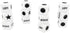 Ahoper 12 16mm Right Left Center Dice Only Dices Prime Dice Game six sided Standard Size, Easy to Grip
