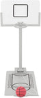 Mini Basketball Game, Aluminium Alloy Miniature Foldable Basketball Hoop Toy for Adults and Children