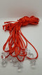 KCRAFT-R-US 24 Pcs 3/4" Clear Plastic Pacifier with Red Cord Necklaces "Don't Say