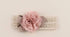 Denifery Baby Girls Cute Headband Elastic Lace Hair Band with Pink Flower Hair Accessories