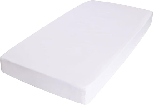 CribMATE Set 3 Set Quilt/2 28'' 52 Nursery Crib Bedding for Girls Boys White Pieces Baby Cot Bedding Fitted Sheet
