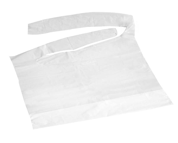 FlexCare Disposable Plastic Bibs with Crumb Catcher (500-case)