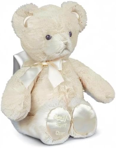 Bearington Baby's First Teddy Bear Plush - Creamy White Stuffed Animal, 12 Inch