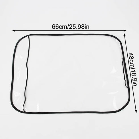 YehVeh 3 Pack Seat Back Protector Clear Plastic Back Seat Cover Waterproof Kick Mats for Kids Feet Stepping on Car