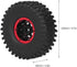 4Pcs RC Racing Tires 120mm, 1/10 Scale Rubber Inflatable Remote Control Model Climbing Car Tire (Red)