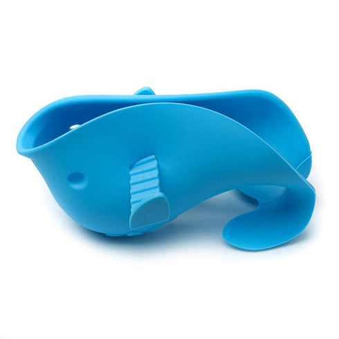 Bath Spout Cover for Bathtub, Baby Shower Protector Cover, Cute Soft Whale Design for Safe Baths (Blue)