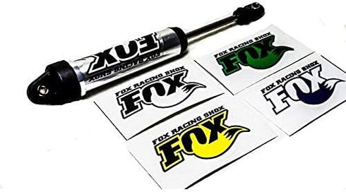 4PCS PVC FOX Shock Absorber Decal for 1/7 Traxxas Unlimited Desert Racer UDR (White)