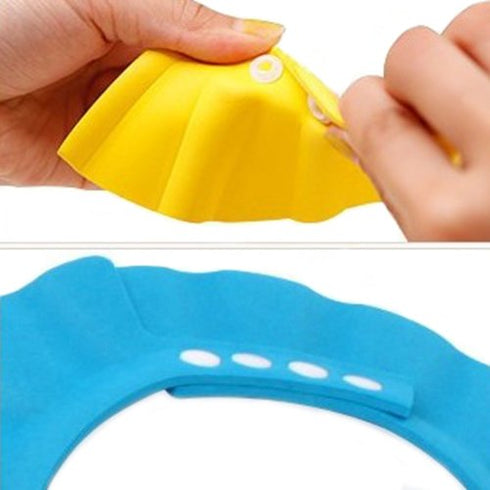 BaoST 1Pc Soft Baby Bath Visor Safe Shampoo Shower Bathing Protection Bath Cap Shower Cap Hat Hair Wash Eye Ear