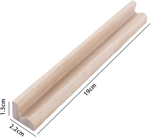 8 Pack Tray,7.48x0.9x0.7inch, Vctitil Wooden Domino Trays,Domino Racks,Wooden Scrabble Tile Holder,Word for Mexican