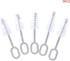 Pxiryanlow 5 Set,Nipple Pcs White Pacifier Cleaning Cleaner Nipples Brush Cleaning Tools Professional Bristle High