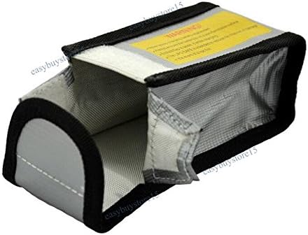 4pcs Lipo Battery Fireproof Explosion Proof Bag Storage Guard Safe Pouch, 125mm