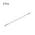 MECCANIXITY 304 Stainless Steel Push Rod Connector M4x140mm Double End Threaded Rod for DIY RC Car, Pack of 5