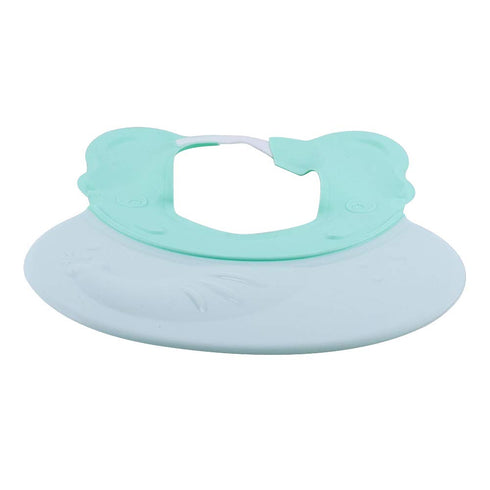 Topwon Baby Shampoo Shower Cap, Adjustable Silicone Visor Hat for Toddler, Ears Protection, Green