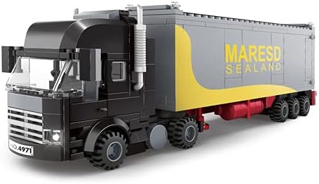 General Jim's Black Semi Truck Building Blocks Set 231mm Highly Detailed Model