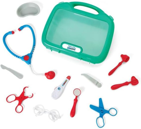 Kidoozie My First Doctor's Kit - 12 Piece Pretend Play Toy with Carrying Case for Toddlers Ages 3 and Up