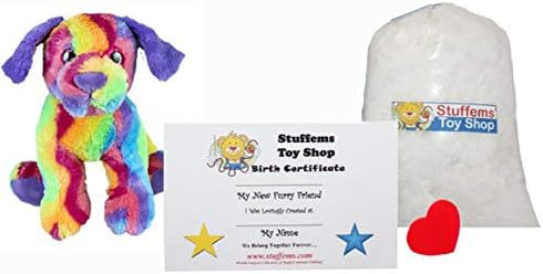 Make Your Own Stuffed Animal Mini Kit - 8 Inch Candy The Dog, No Sewing Required!