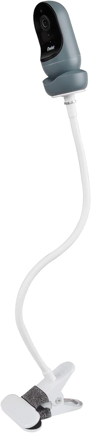 Baby Monitor Wall Mount for Owlet Cam 2 / Smart Cam, 360° Holder/Shelf/Stand for Crib Nursery