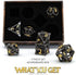 Set DND Dice, Dungeons and Dragons Metal Dice Polyhedral Role Playing Gaming HNCCESG Hollow Cthulhu Dice for Table Game