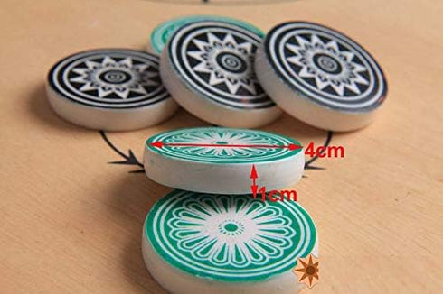 C2C Professional Tournament Carrom Striker, 15g, Silver, for 2-4 Players, 15+ Years