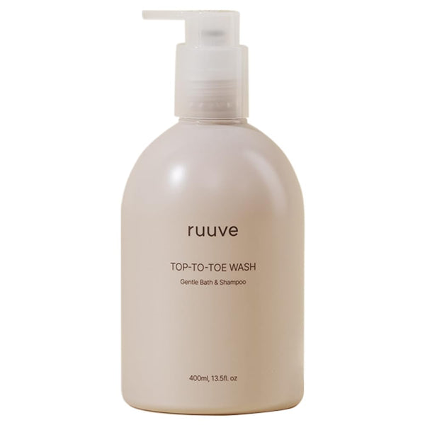 ruuve Baby Body Wash & Shampoo - Tear-Free,Hypoallergenic for Sensitive skin - Head-to-Toe