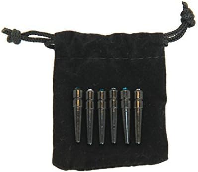WE Games Black Metal Cribbage Pegs - Set of 3 with Swarovski Austrian Crystals in Cobalt Blue