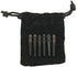 WE Games Black Metal Cribbage Pegs - Set of 3 with Swarovski Austrian Crystals in Cobalt Blue