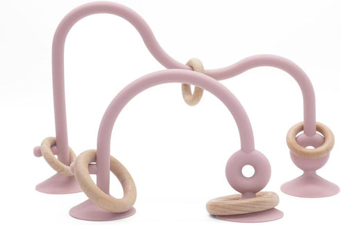 High Chair Toys with Suction Cups - Food Grade Silicone Teething Toy for Kids 6-18 Months, Perfect for Travel
