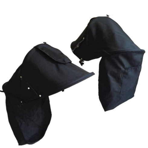 Stroller Sun Shade Cover, Canopy Awning for Pushchair, Baby Buggy Parasol with Pockets and Mesh Window