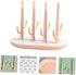 Generic Pink Bottle Drying Rack with Removable Tray Sturdy Plastic Drainer for Baby Bottles and Nipples.