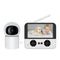 Bloepum Video Baby Monitor, Baby Caregiver, 4.3Inch IPS Screen Baby Camera Monitor Lullaby