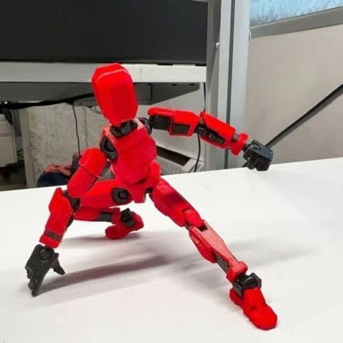 Rugwun 13 13 3D 13 (9-pcs) Titan Action Figure,Lucky Robot Action Figures,Funny Printed Multi Jointed Action