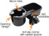 Universal Stroller Snack Tray with Stroller Cup Holder Attachment and Stroller Tray to Hold Cup Holder for Stroller, 2 in 1 Stroller Accessories with Stroller Tray Attachment (Grey)