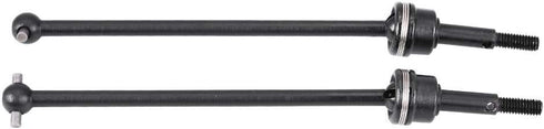 RC Car Drive Shaft, 2 Pcs Metal Front Rear Universal Drive Shaft for HIMOTO E10MTL E10MT (Black)