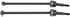 RC Car Drive Shaft, 2 Pcs Metal Front Rear Universal Drive Shaft for HIMOTO E10MTL E10MT (Black)
