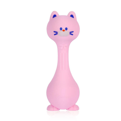 Baby Rattle Teething Toys Cat Silicone Teether Rattles for Baby 0-12 Months