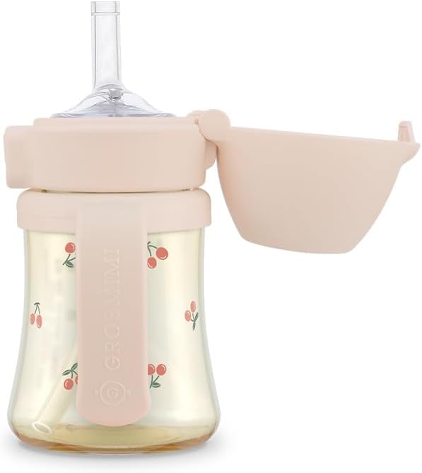 GROSMIMI Flip Top Spill Proof Sippy Cup, PPSU, BPA Free, 6 oz,
