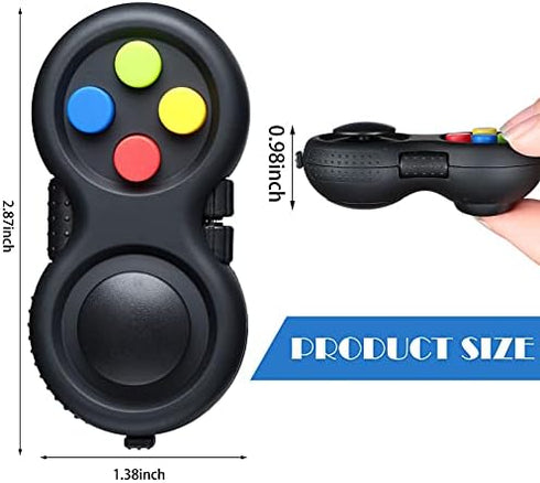 6 Skylety Pieces Cam Fidget Pad Controller Relieve Anxiety Handheld Mini Game Remote Controller Fidget Pad Stress