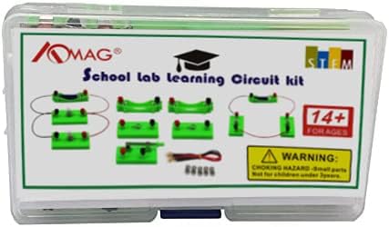 AOMAG Physics Science Lab Learning Circuit kit,Electricity Experiment Set,Building Circuits for Kids Junior Senior High School Students (Basic kit)