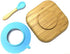 Baby Toddler Stay Put Dish, Kids Suction Plate, Bamboo Cute Dinnerware, Blue
