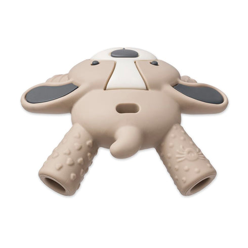 3 Itzy Ritzy - Ritzy Teether for Molars - Massages Sore Gums & Reaches Back Molars - Silicone Baby Teething Toy