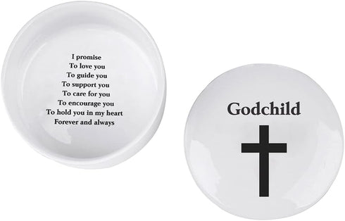 Baby Baptism Gift from Godparents, Precious Moments Keepsake for Boy Girl with Praying Cross, Baptism, Baby Shower,