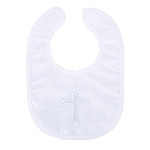 ESTAMICO Infant Baby Boy's Girl's Christening Baptism Outfits – Embroidered Cross Bib