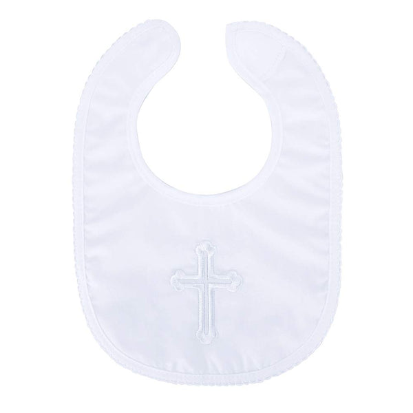 ESTAMICO Infant Baby Boy's Girl's Christening Baptism Outfits – Embroidered Cross Bib