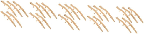TOYANDONA 25 Pcs Wooden Wiggly Toy, Wood Lizard Toy, DIY Lizard Toy, Realistic Wood Crafts for Kids