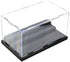 Minifigure Display Case for Action Figures Blocks, Dustproof Acrylic Display Box with 3 Movable Steps for Collection
