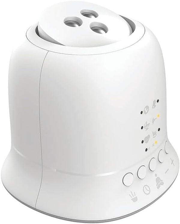 Homedics Sound Machine and Projector with 6 Soothing Sleep Sounds for Baby and Kids, Tilt Projector with 9 Images to