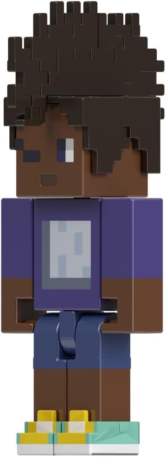 MINECRAFT Creator Series Skin Poncho Action Figure, 3.25" with Accessories for Kids Ages 6 and Up