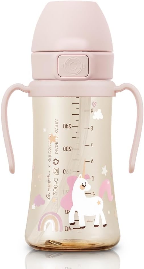 GROSMIMI Flip Top Spill Proof Sippy Cup, PPSU, BPA Free, 10 oz,